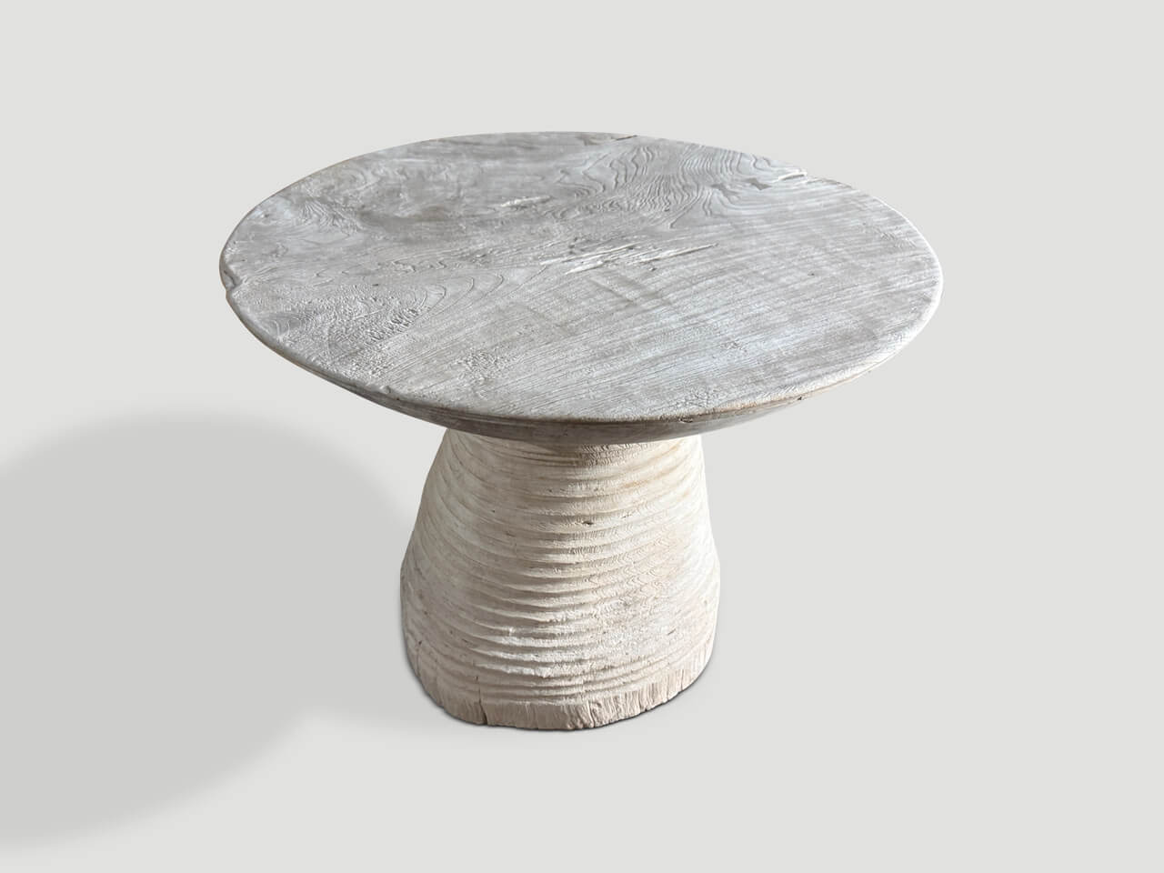 impressive sculptural side table or entry table