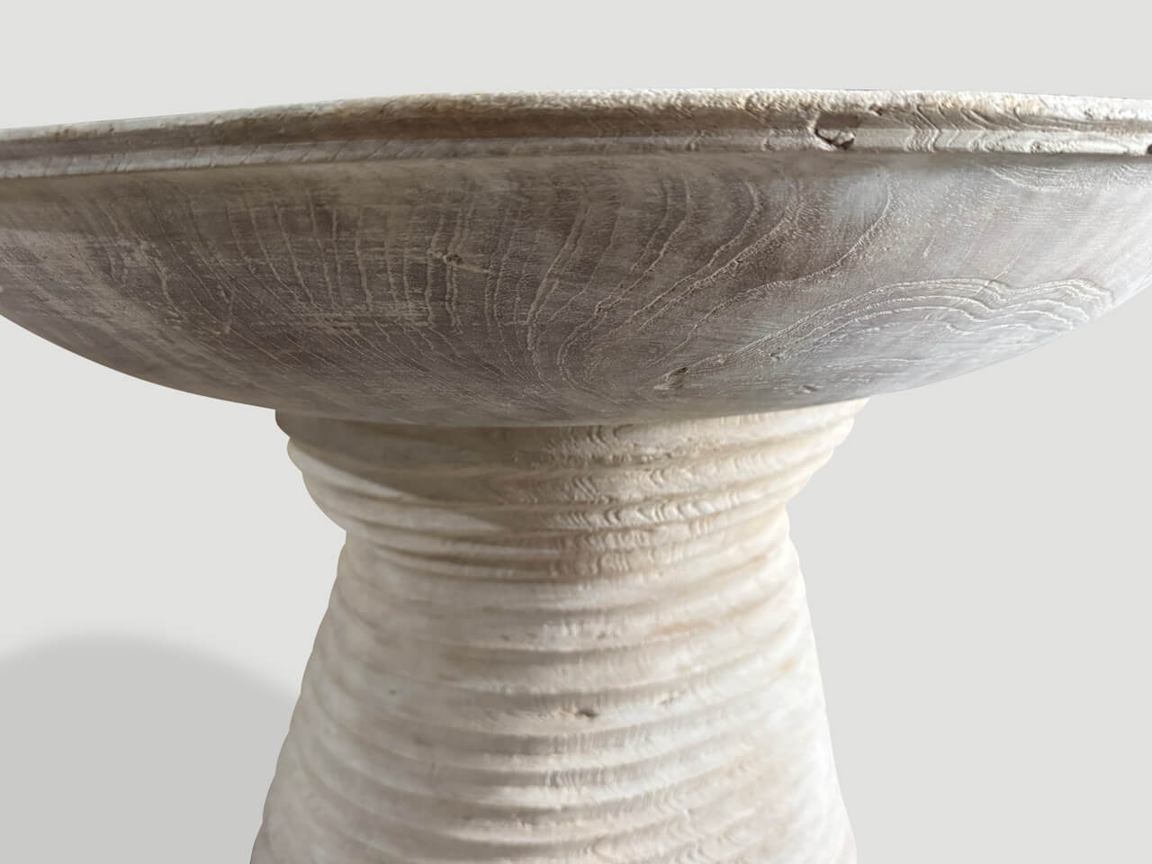 impressive sculptural side table or entry table