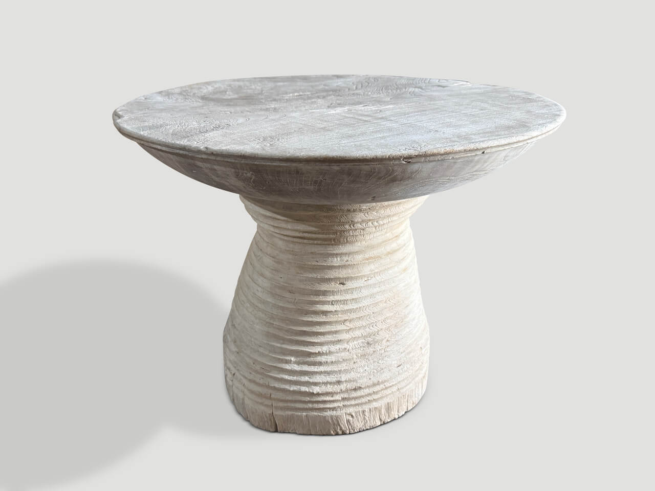 impressive sculptural side table or entry table