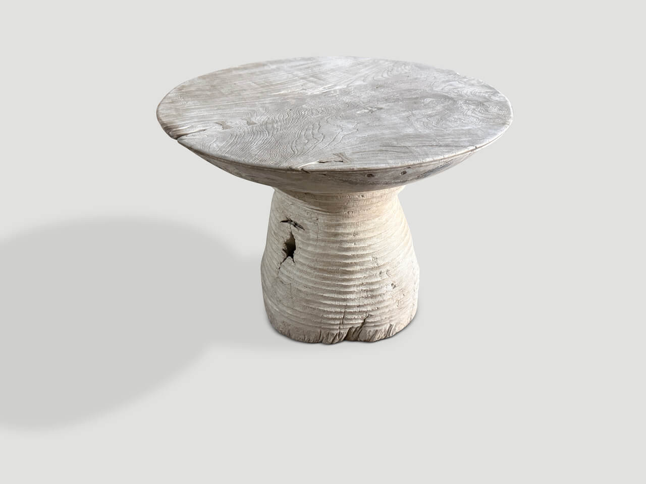 impressive sculptural side table or entry table