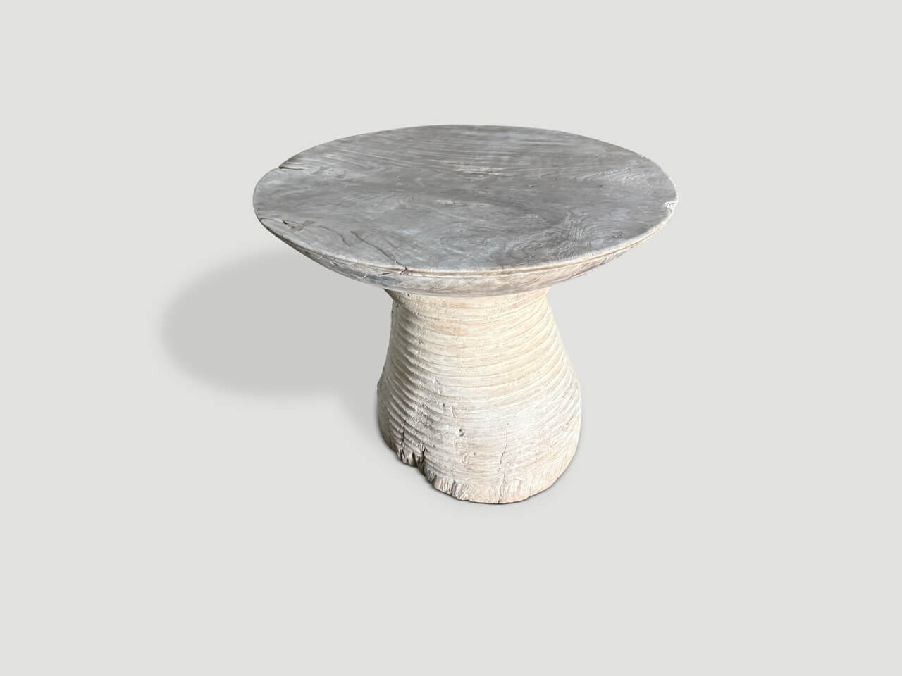 impressive sculptural side table or entry table