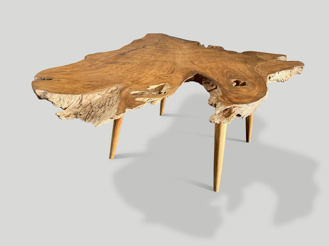 single slab live edge coffee table