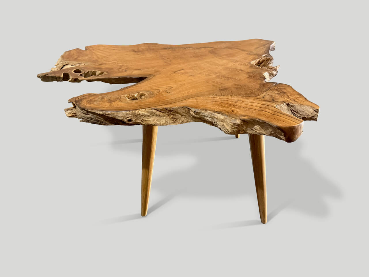 single slab live edge coffee table