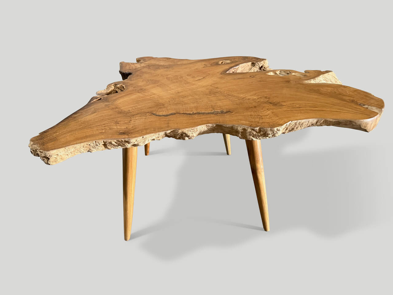 single slab live edge coffee table