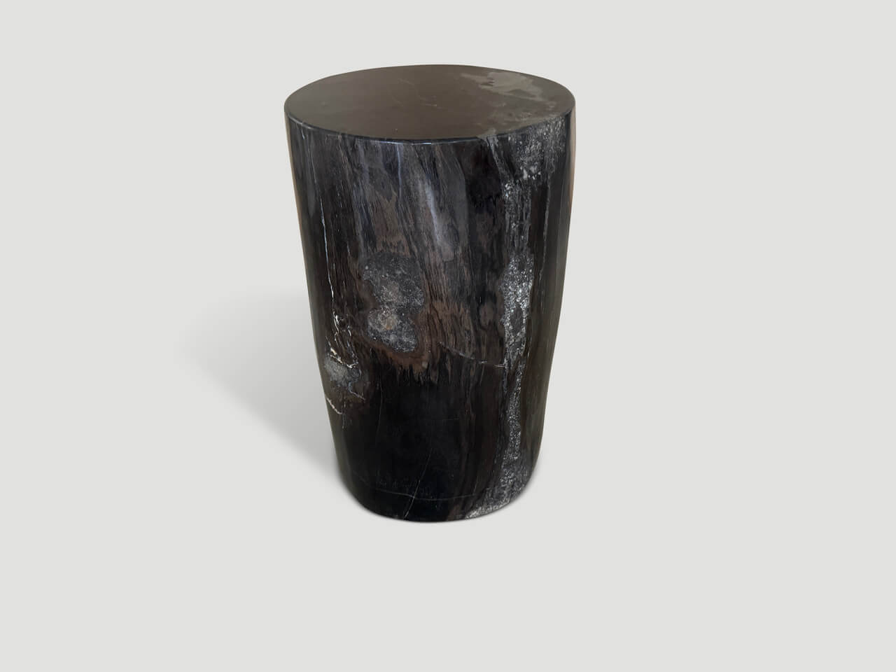petrified wood side table