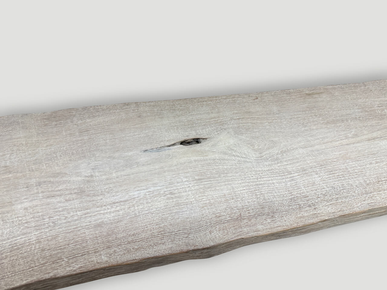 MODERN ORGANIC BLEACHED CONSOLE TABLE