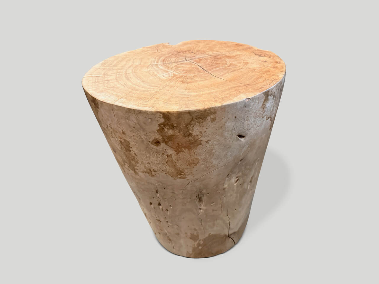 MODERN ORGANIC CYLINDER SIDE TABLE