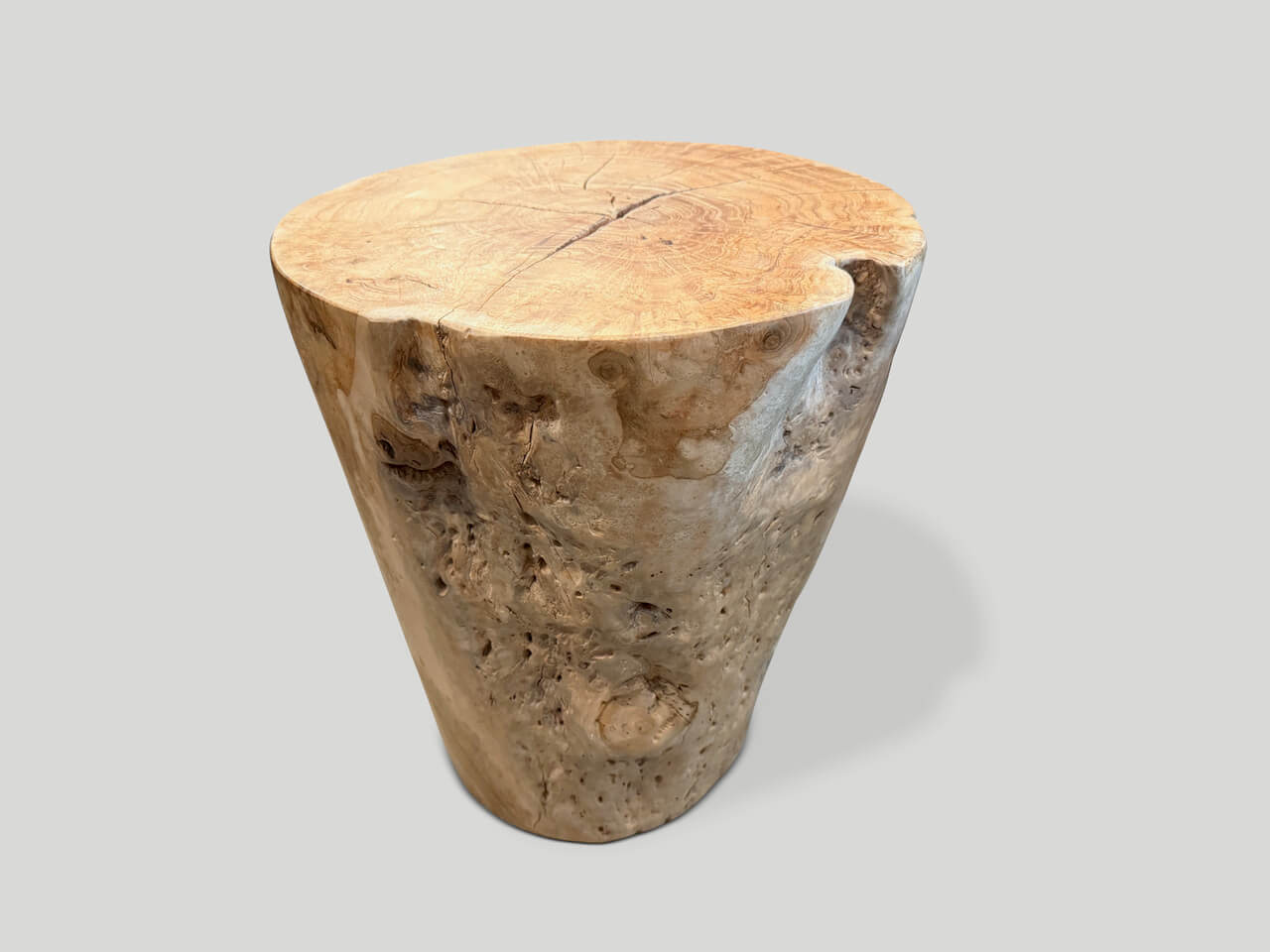 MODERN ORGANIC CYLINDER SIDE TABLE