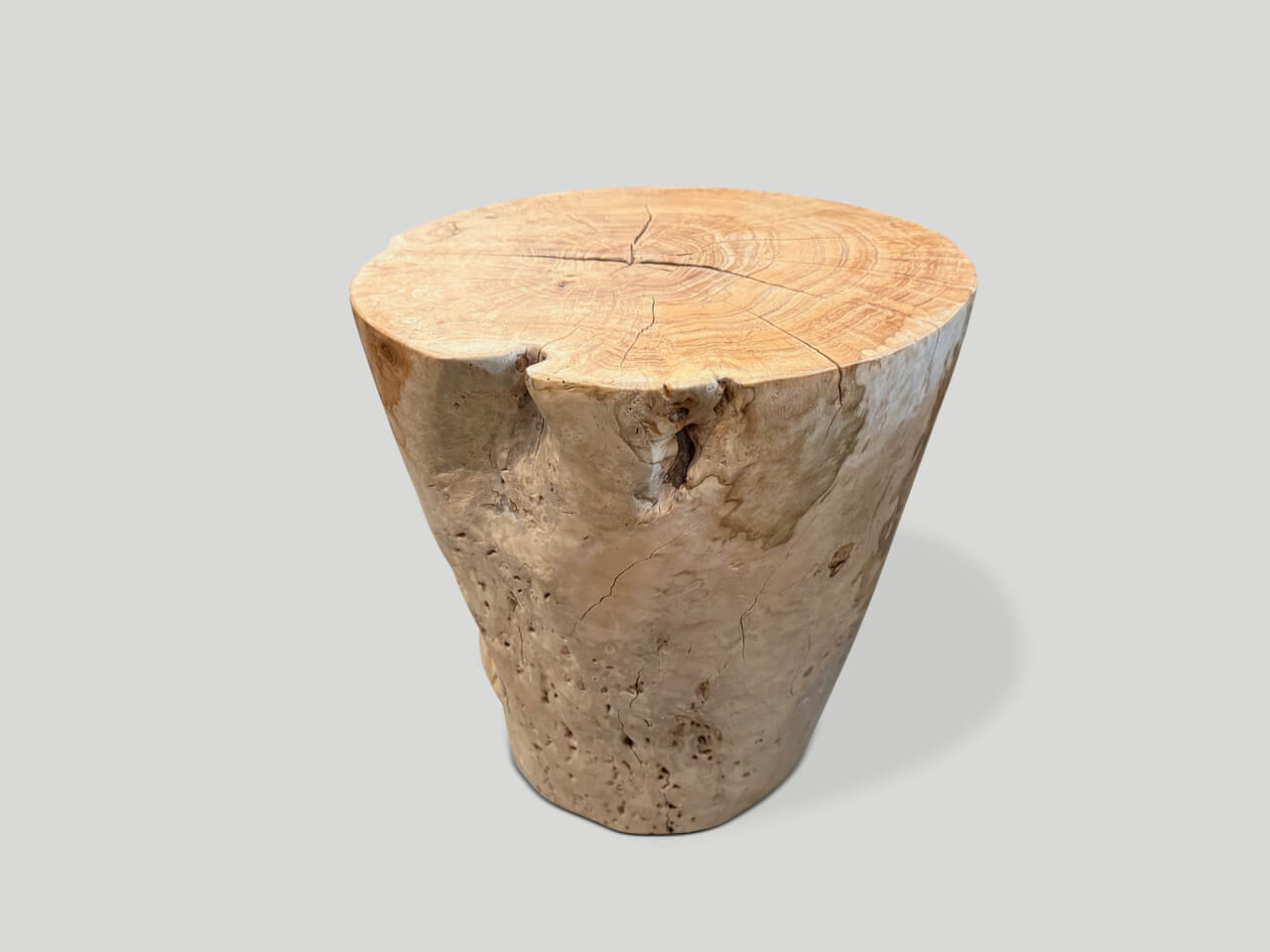 MODERN ORGANIC CYLINDER SIDE TABLE