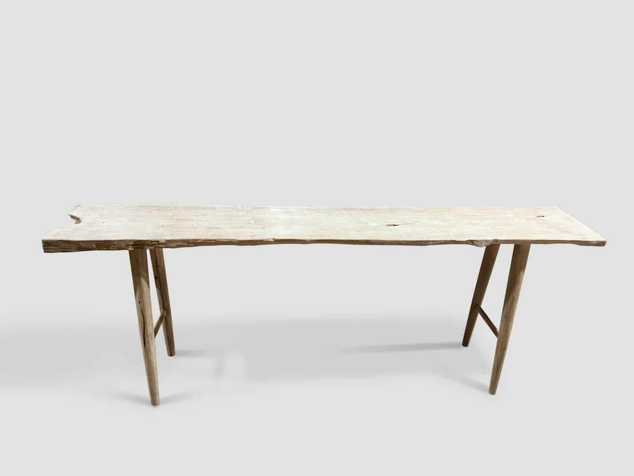 Modern Organic Bleached Console Table