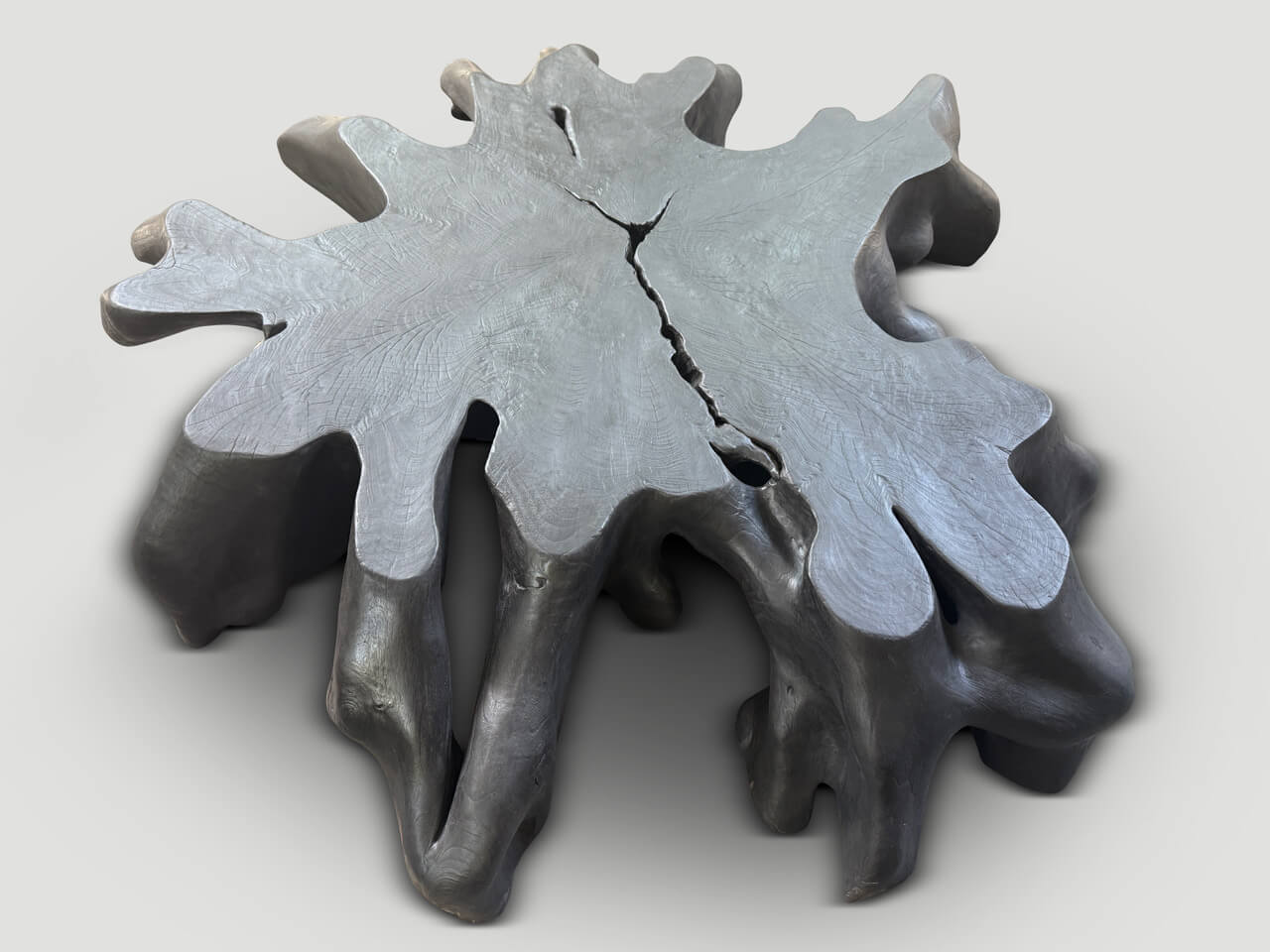 AMORPHOUS MODERN ORGANIC CHARRED COFFEE TABLE