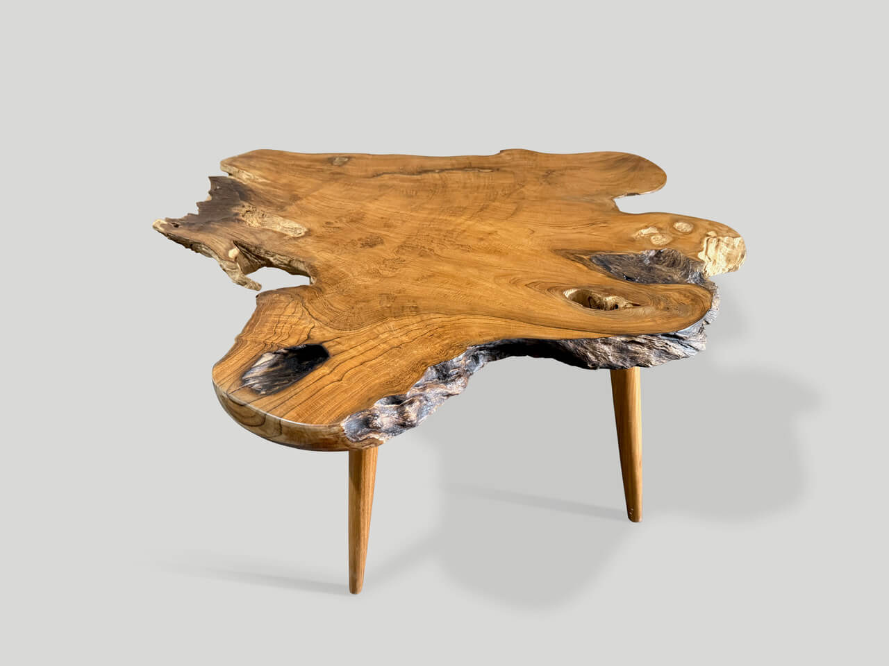 Mid Century Style Live Edge Coffee Table or Side Table