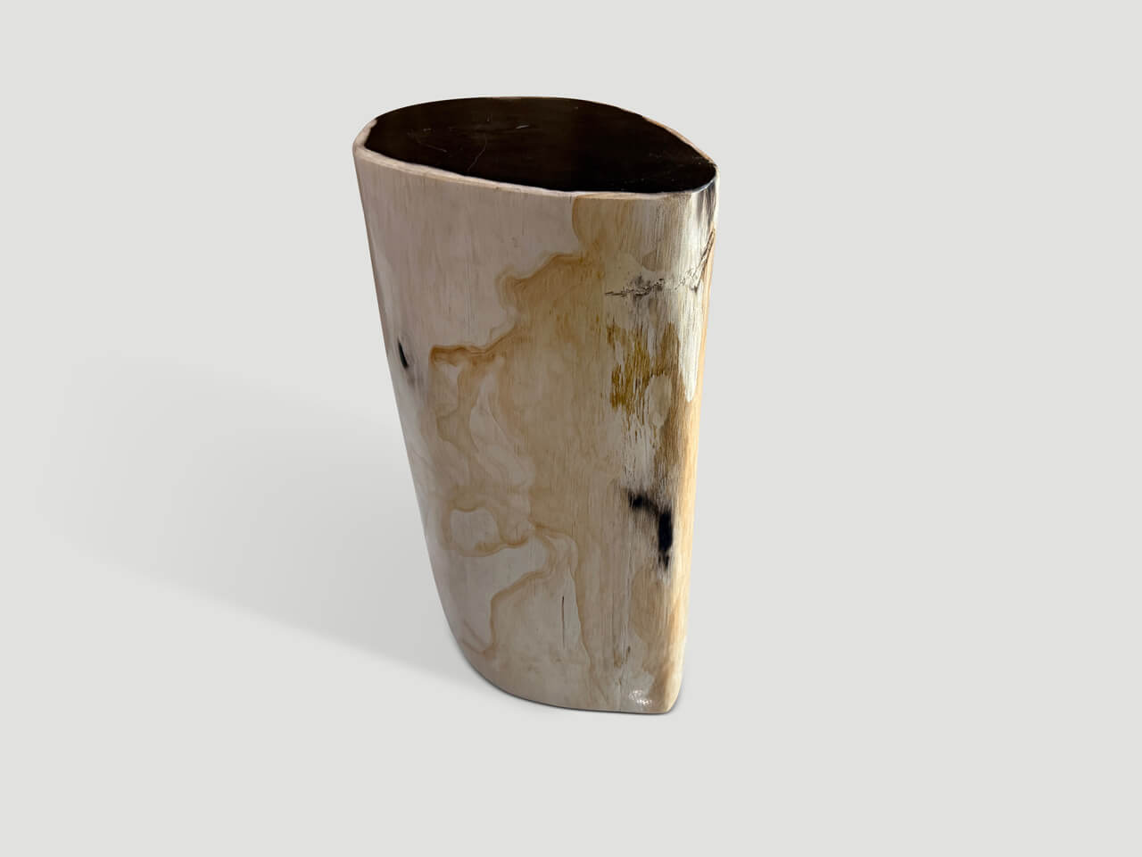 HIGH QUALITY PETRIFIED WOOD SIDE TABLE