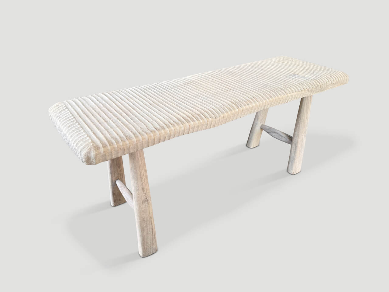MINIMALIST HAND CARVED ORGANIC BENCH