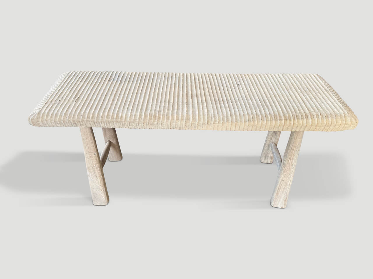 MINIMALIST HAND CARVED ORGANIC BENCH