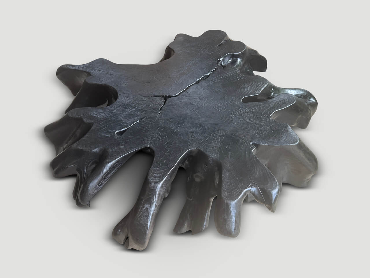 AMORPHOUS MODERN ORGANIC CHARRED COFFEE TABLE
