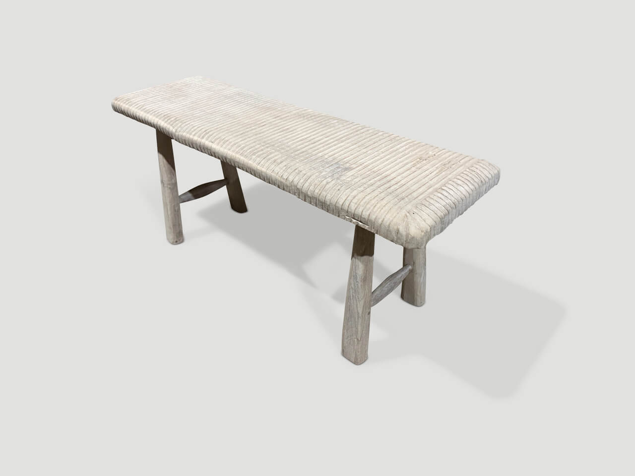 MINIMALIST HAND CARVED ORGANIC BENCH