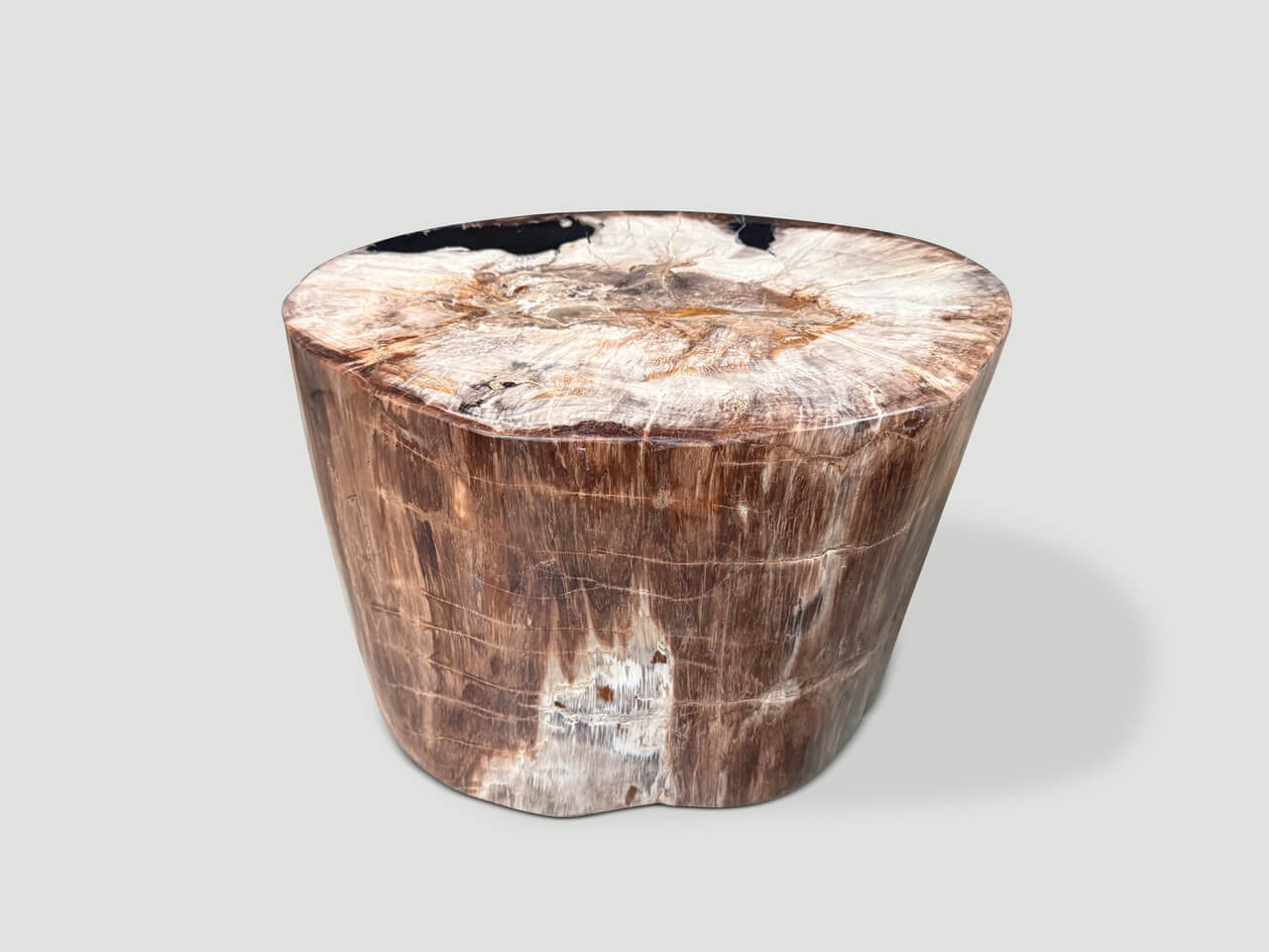 ANCIENT HIGH QUALITY PETRIFIED WOOD SIDE TABLE