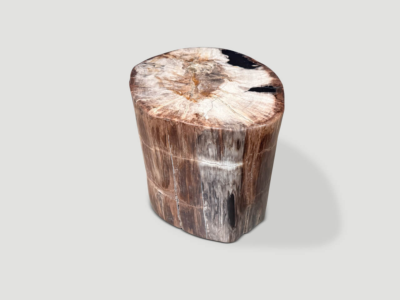 ANCIENT HIGH QUALITY PETRIFIED WOOD SIDE TABLE