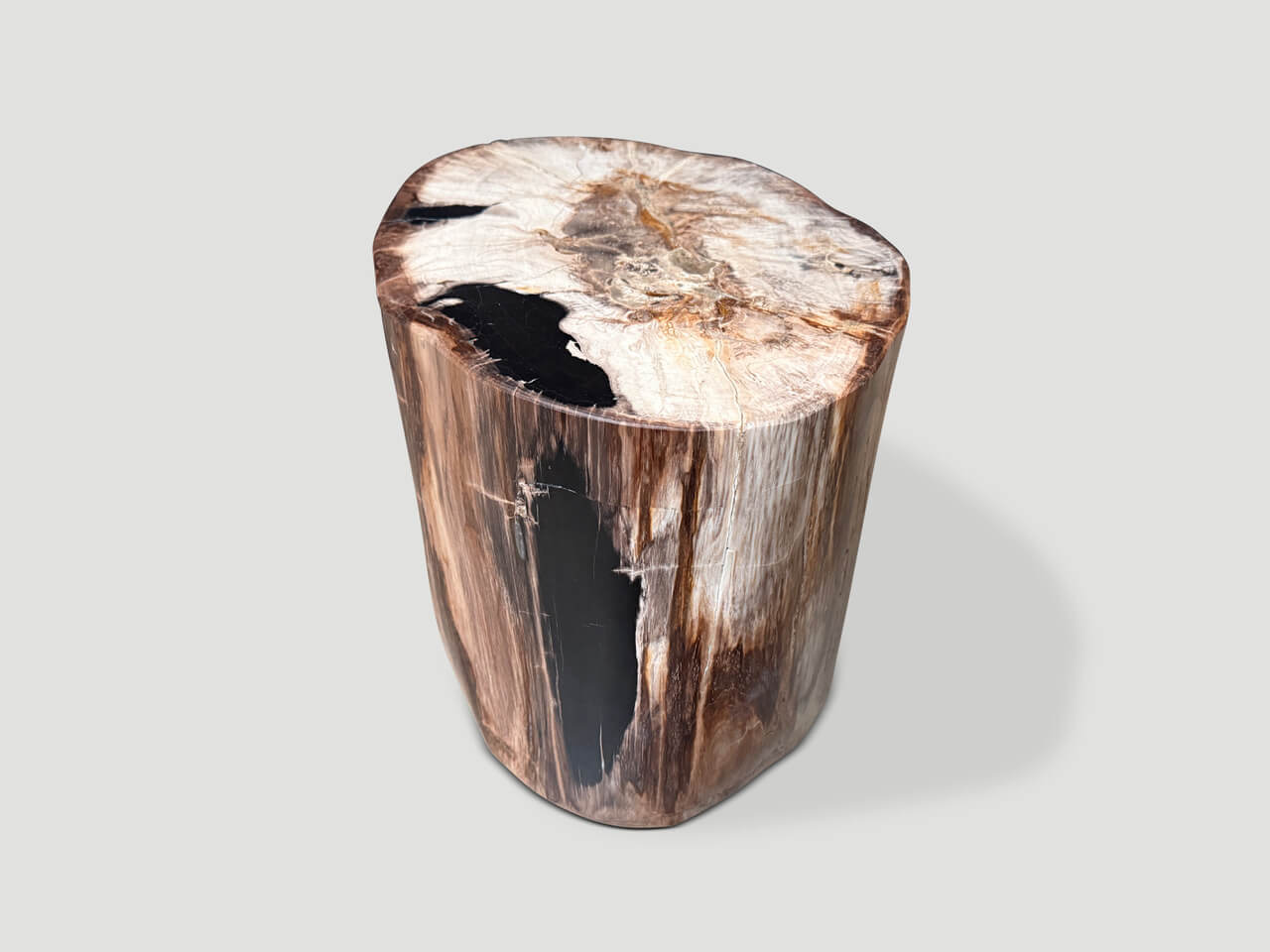 ANCIENT HIGH QUALITY PETRIFIED WOOD SIDE TABLE