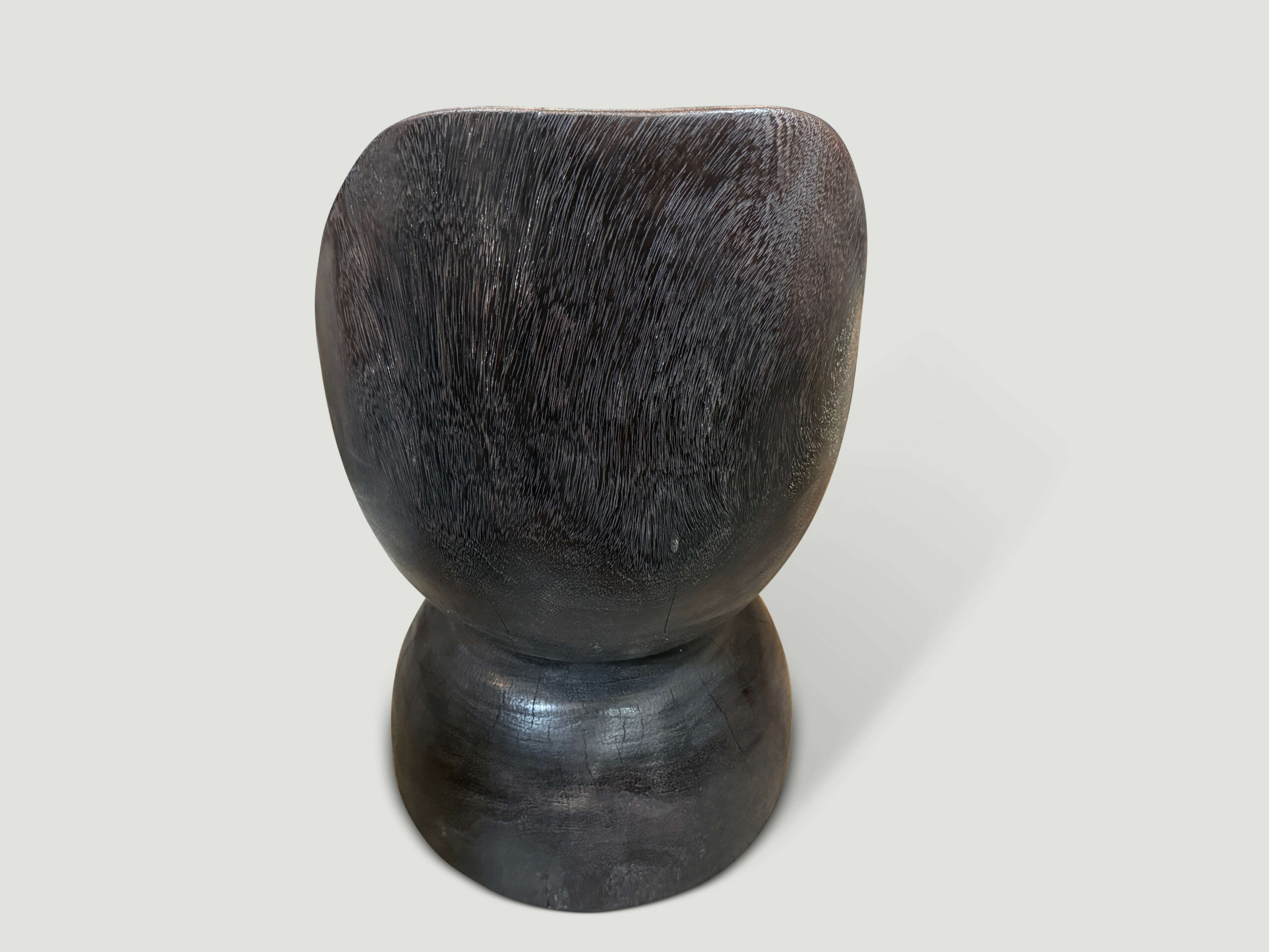 SCULPTURAL HAND CARVED MODERN ORGANIC CHAIR
