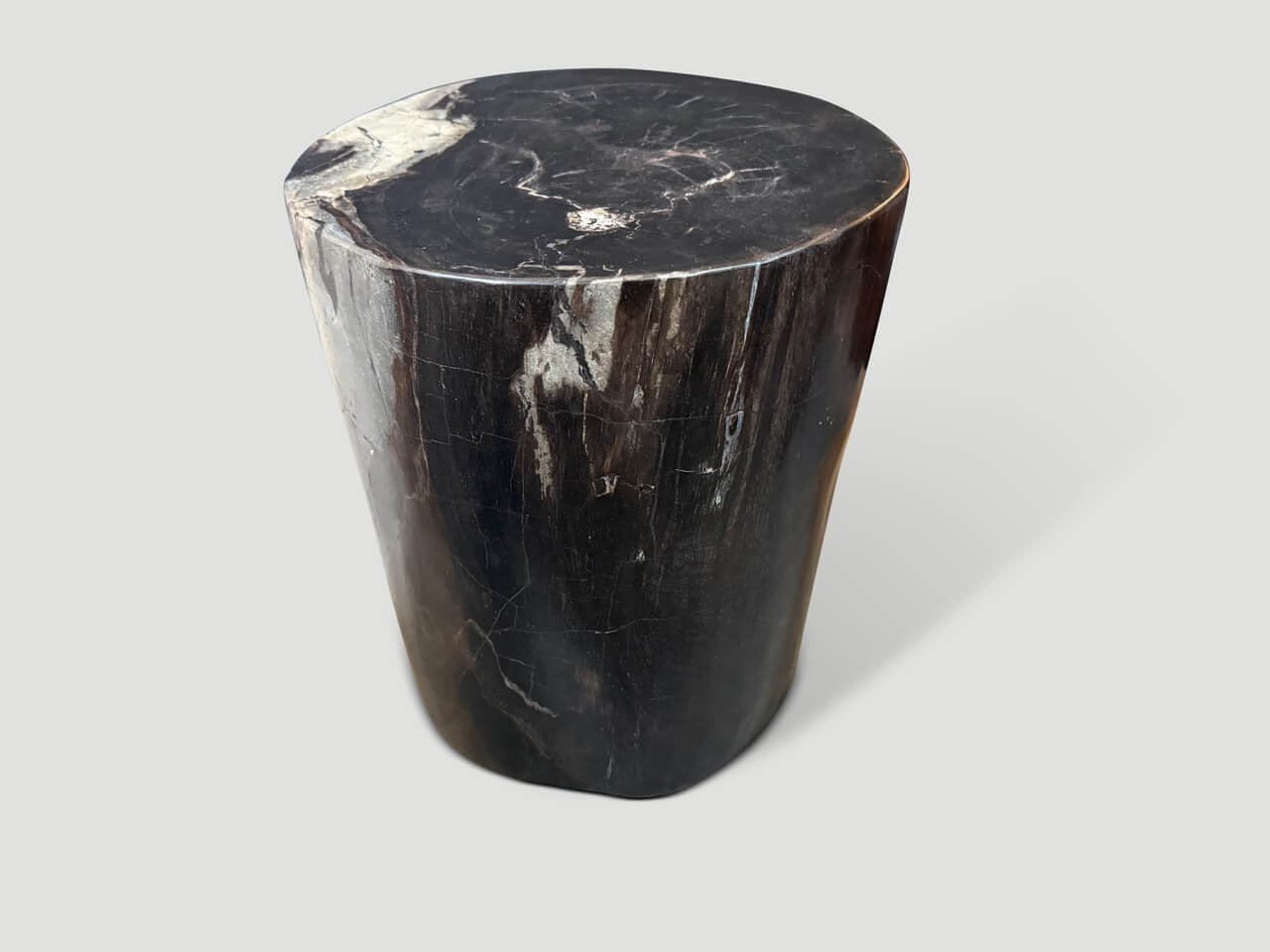 IMPRESSIVE ANCIENT PETRIFIED WOOD SIDE TABLE