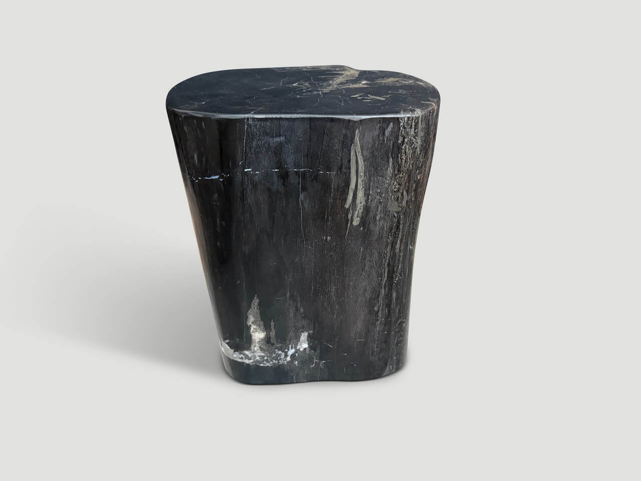 IMPRESSIVE ANCIENT PETRIFIED WOOD SIDE TABLE