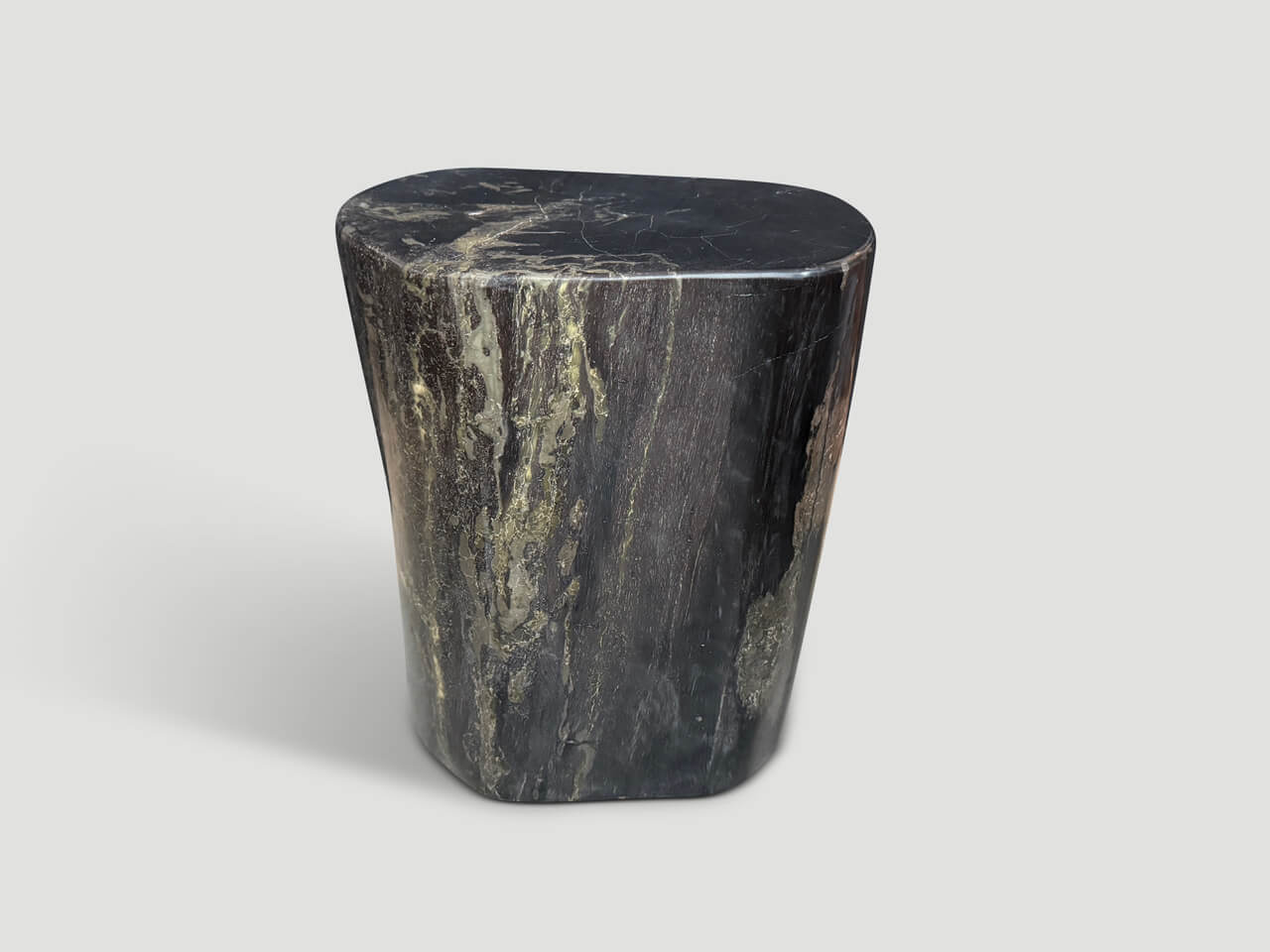 IMPRESSIVE ANCIENT PETRIFIED WOOD SIDE TABLE