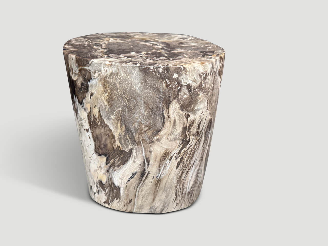 ANCIENT PETRIFIED WOOD SIDE TABLE