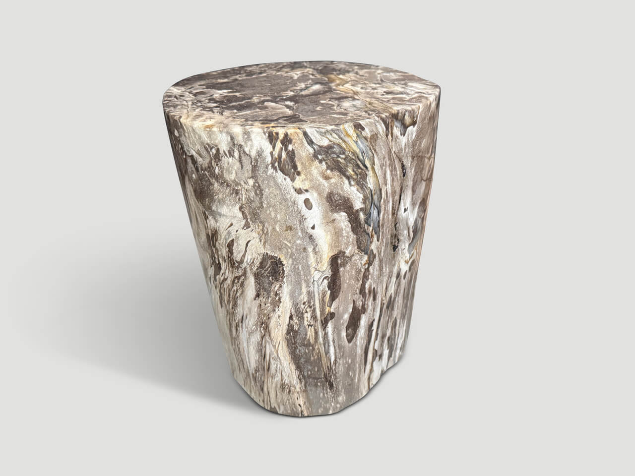 ANCIENT PETRIFIED WOOD SIDE TABLE