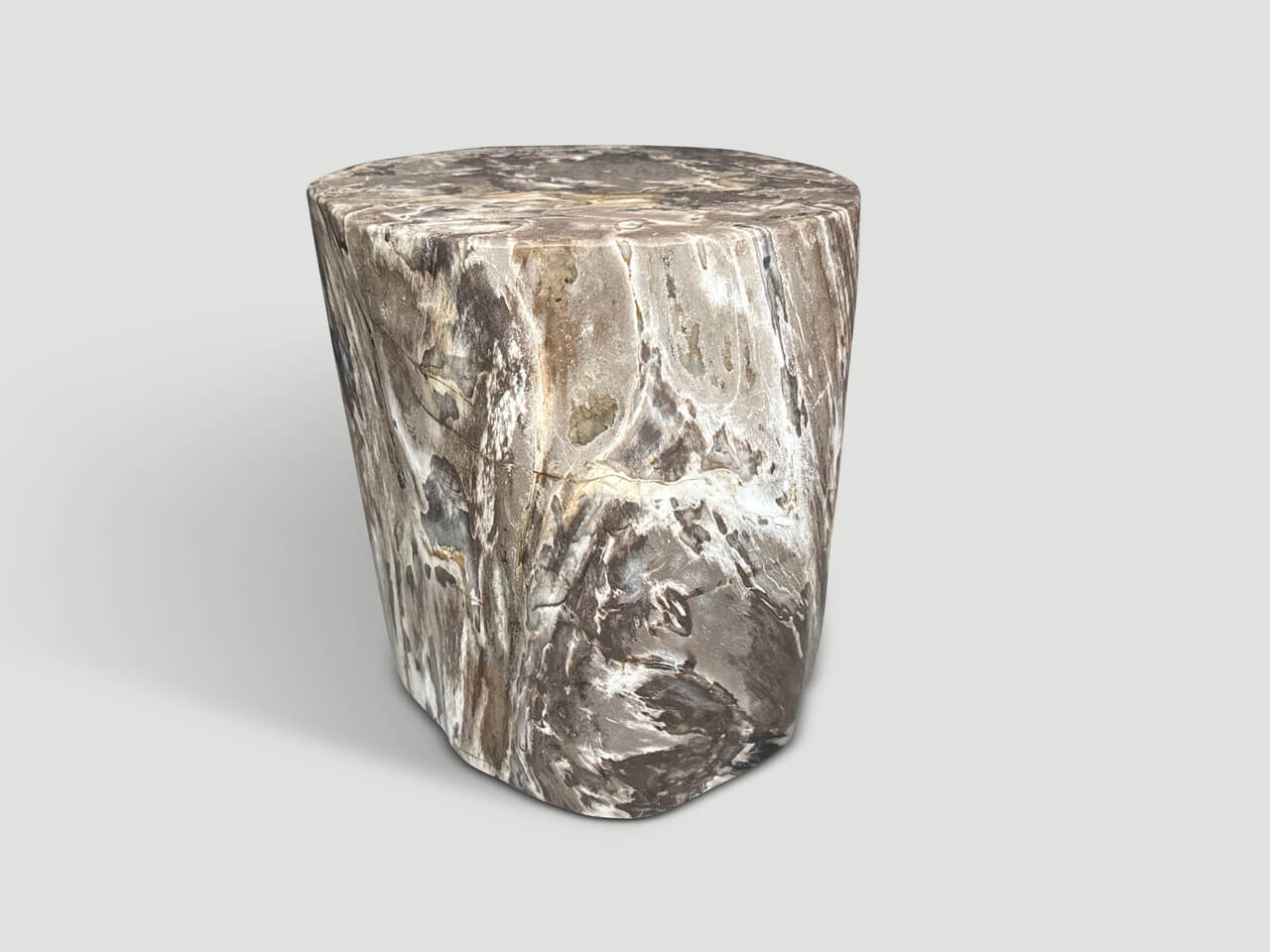 ANCIENT PETRIFIED WOOD SIDE TABLE