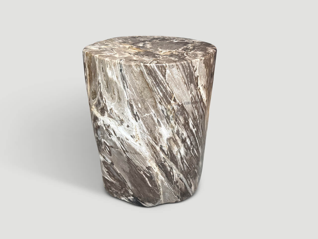 ANCIENT PETRIFIED WOOD SIDE TABLE