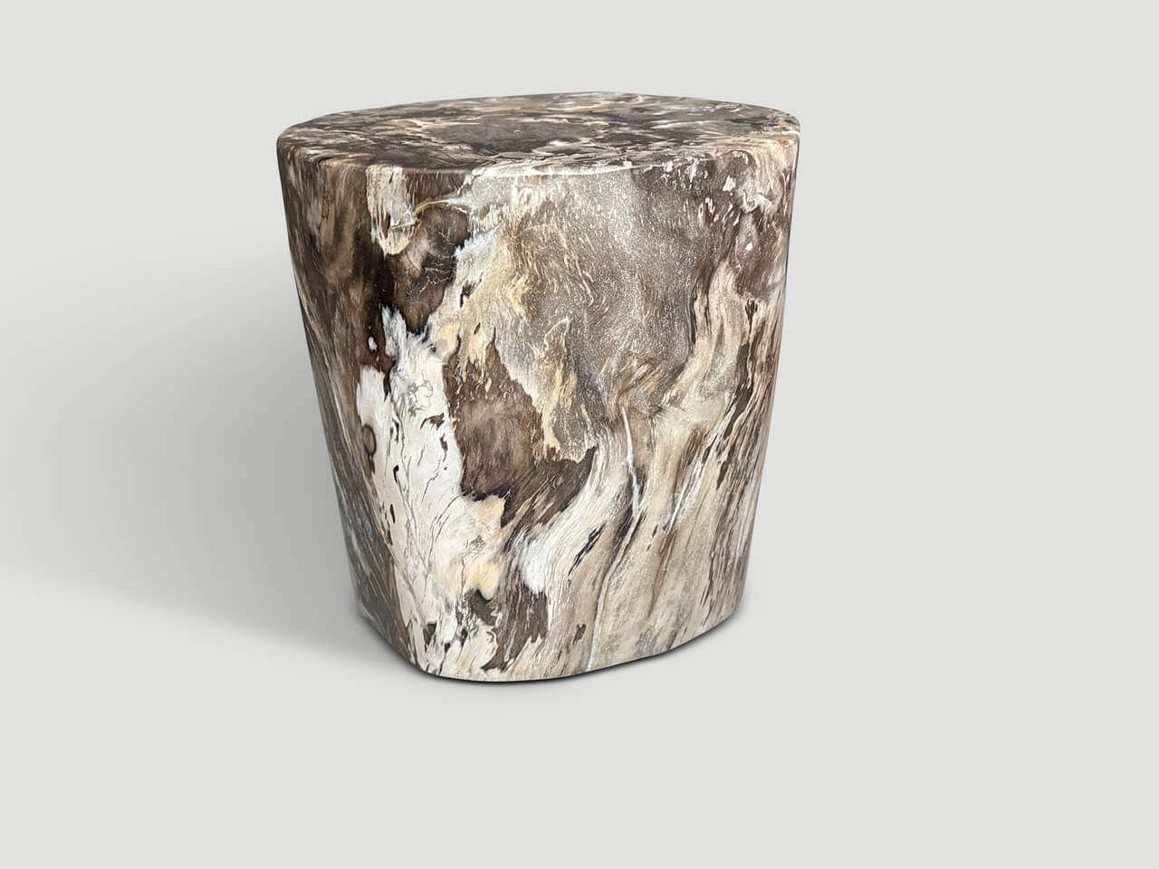ANCIENT PETRIFIED WOOD SIDE TABLE