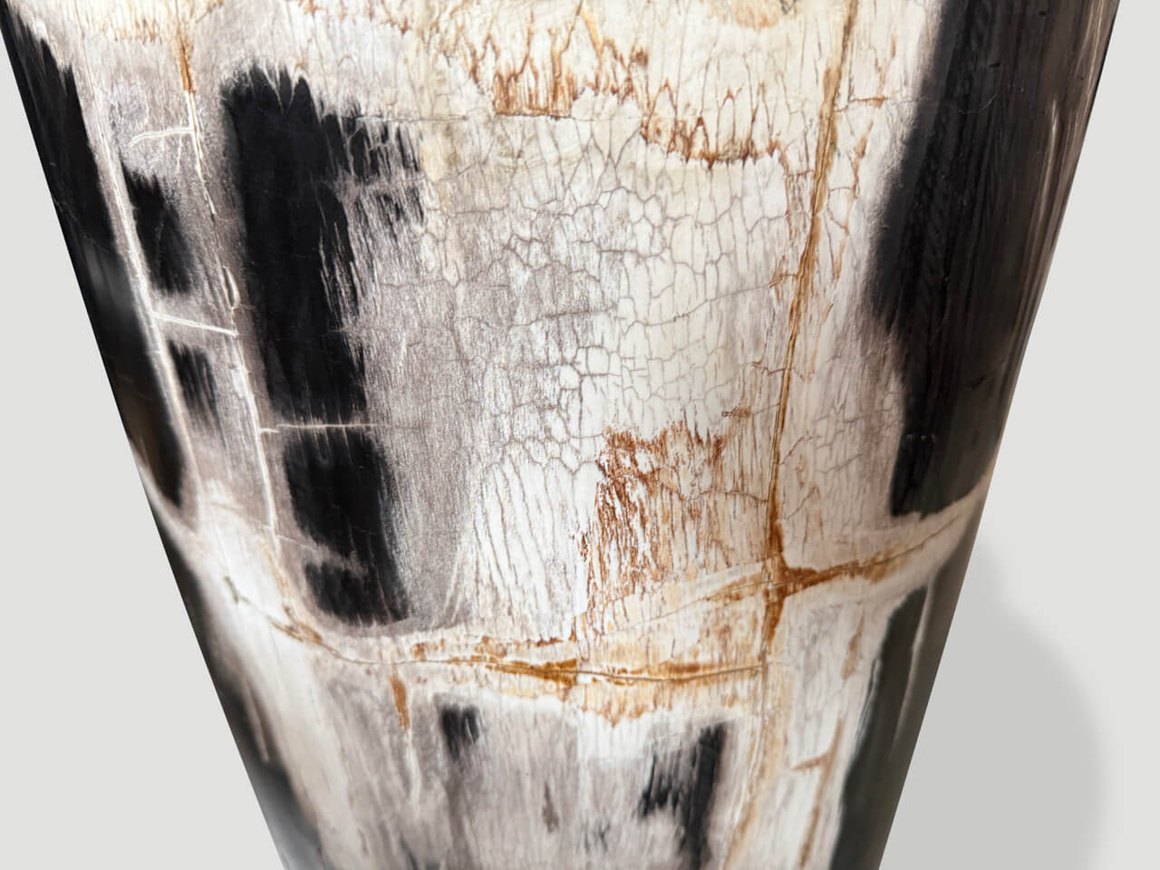 EXQUISITE ANCIENT PETRIFIED WOOD SIDE TABLE