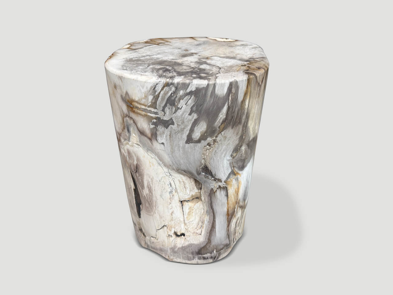 ANCIENT PETRIFIED WOOD SIDE TABLE