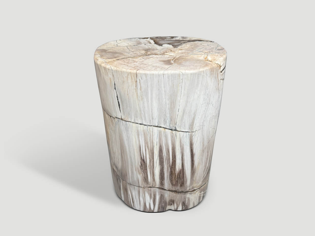 ANCIENT PETRIFIED WOOD SIDE TABLE