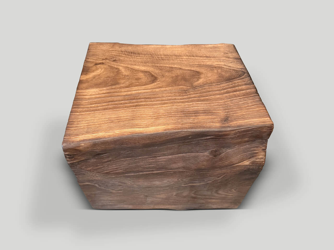 MODERN ORGANIC LIGHTLY CHARRED SIDE TABLE