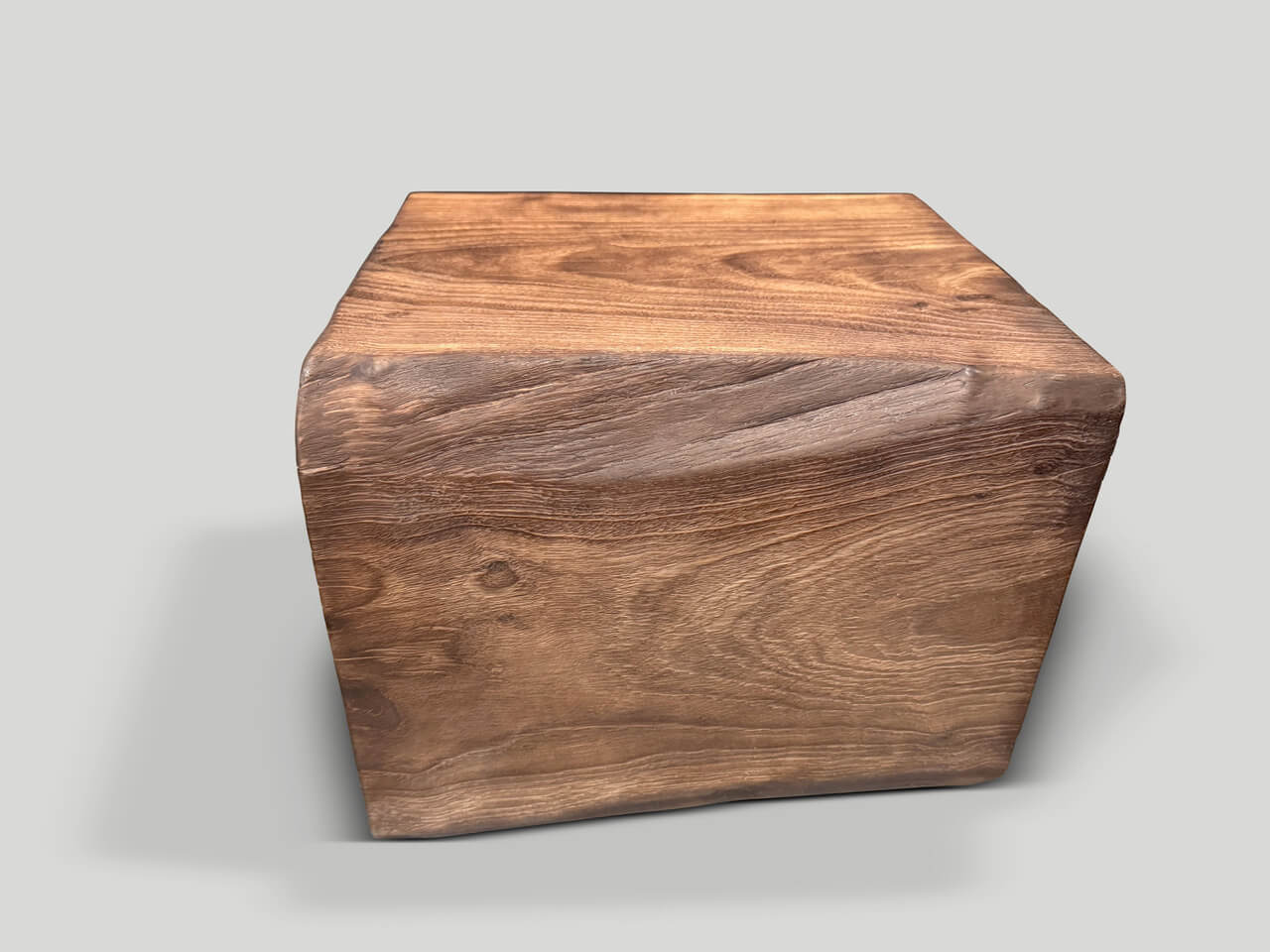 MODERN ORGANIC LIGHTLY CHARRED SIDE TABLE