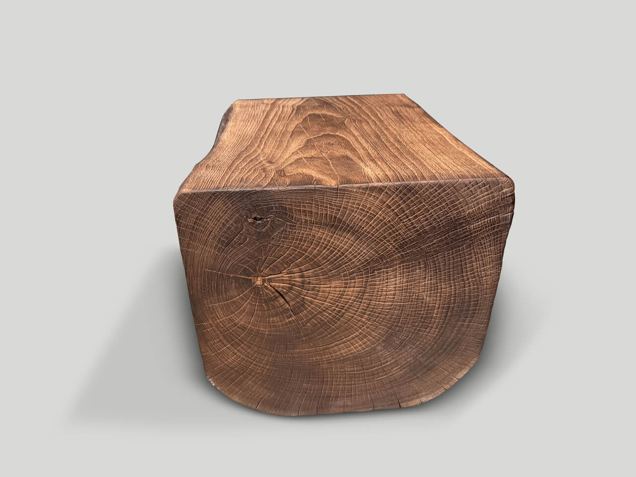 MODERN ORGANIC LIGHTLY CHARRED SIDE TABLE
