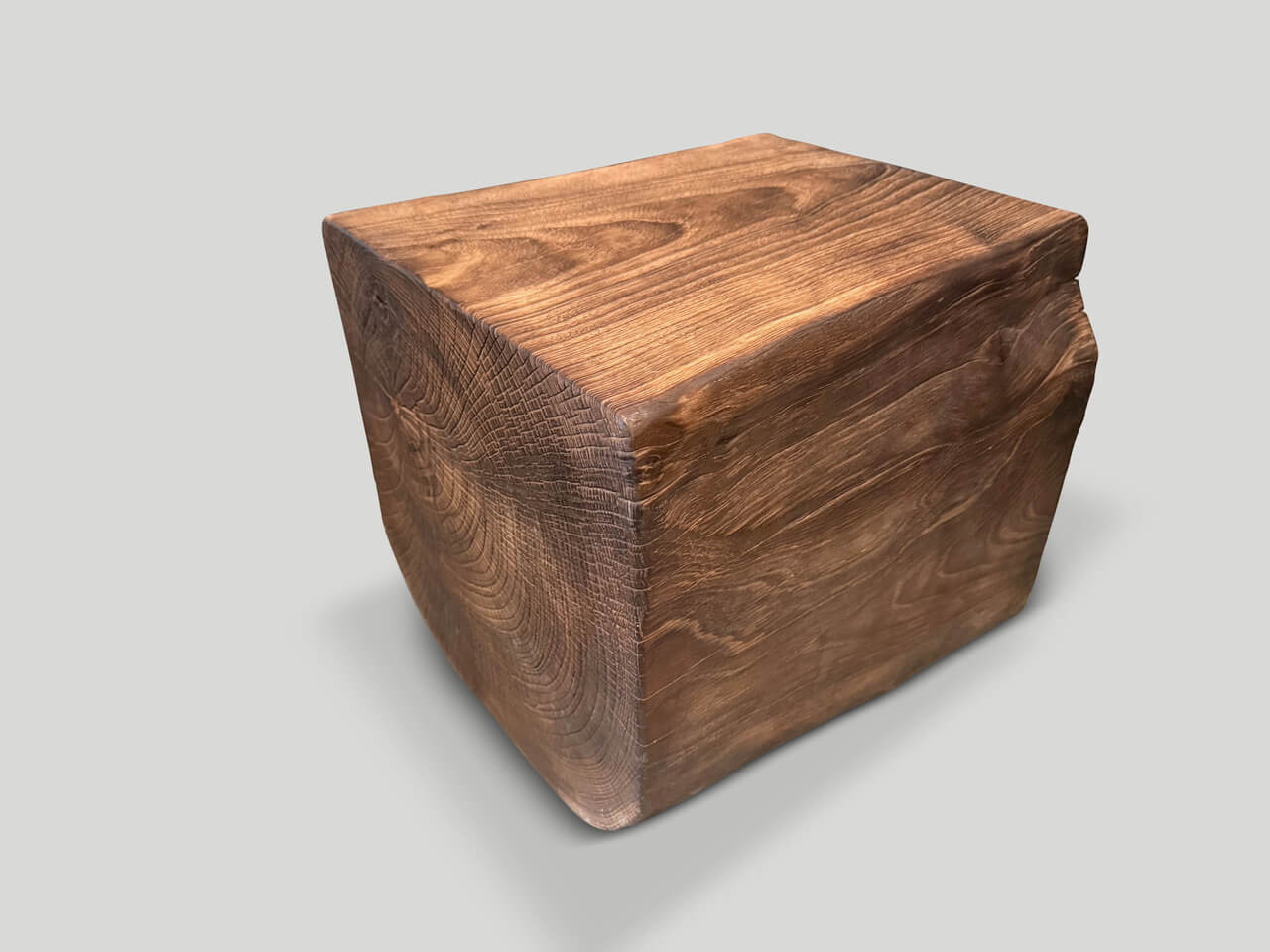 MODERN ORGANIC LIGHTLY CHARRED SIDE TABLE