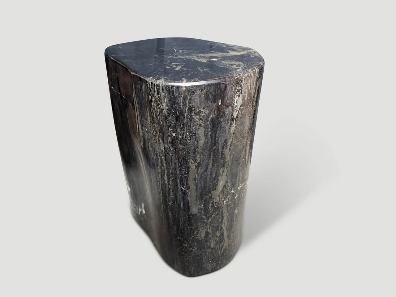 IMPRESSIVE ANCIENT PETRIFIED WOOD SIDE TABLE