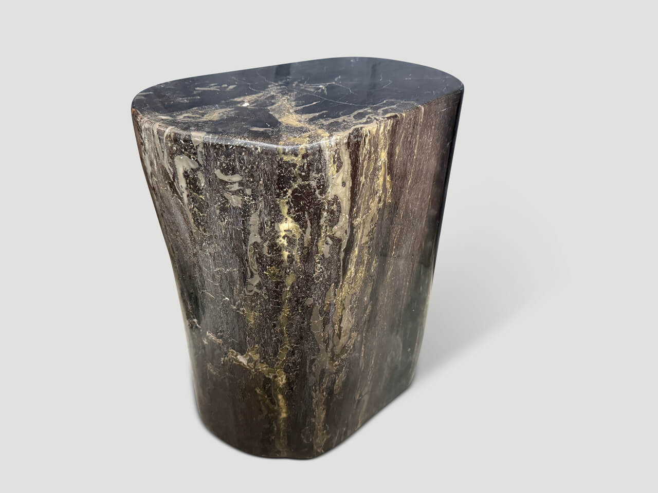 IMPRESSIVE ANCIENT PETRIFIED WOOD SIDE TABLE