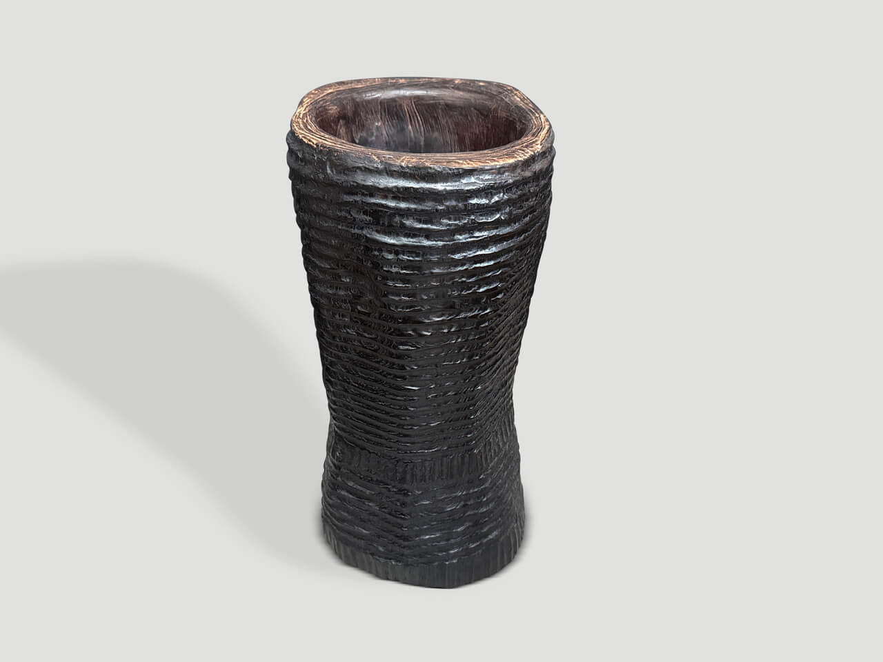 ANCIENT HAND CARVED VESSEL