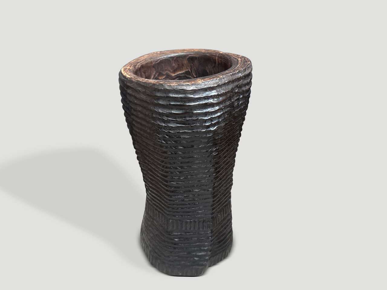 ANCIENT HAND CARVED VESSEL