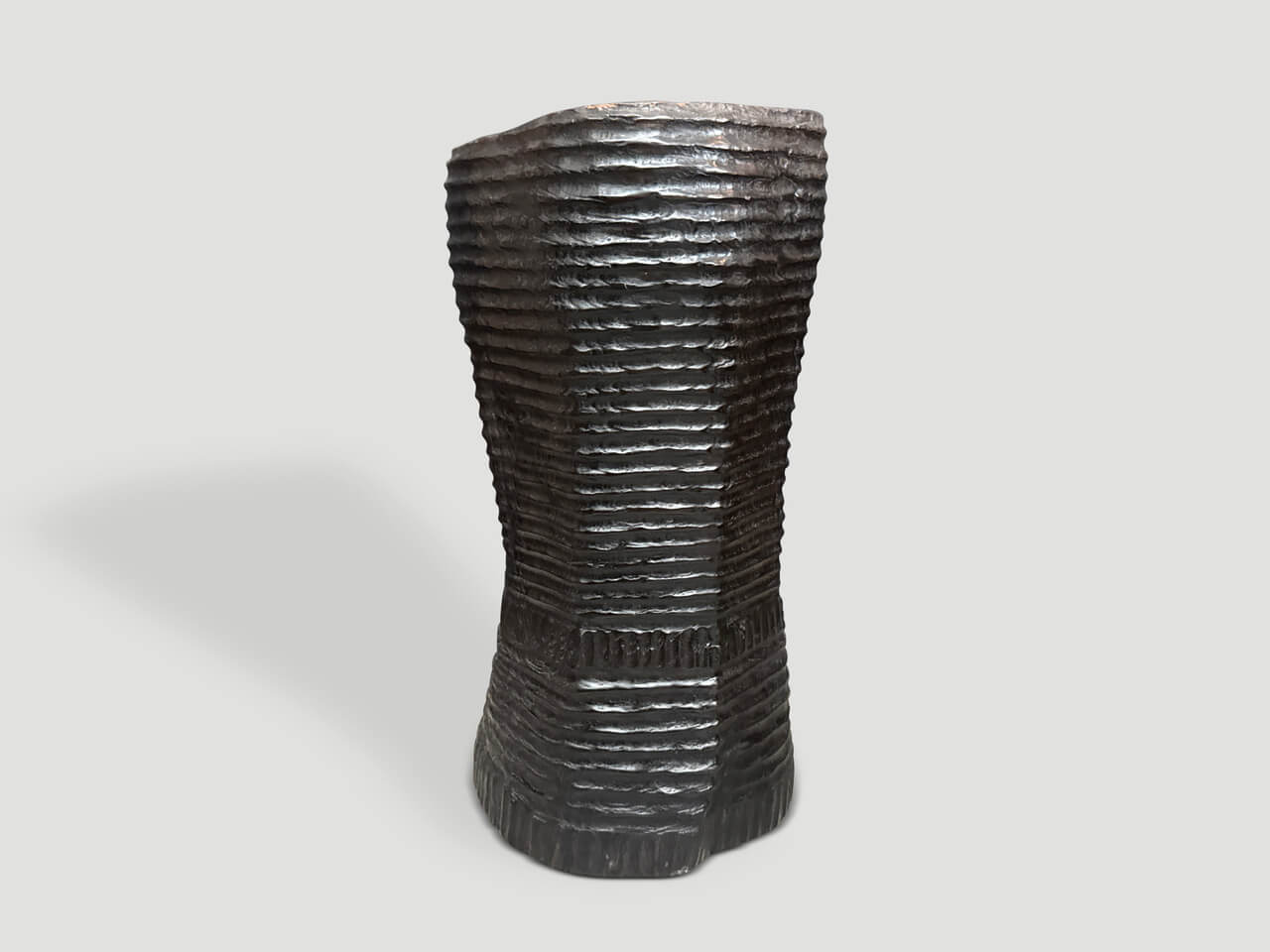 ANCIENT HAND CARVED VESSEL