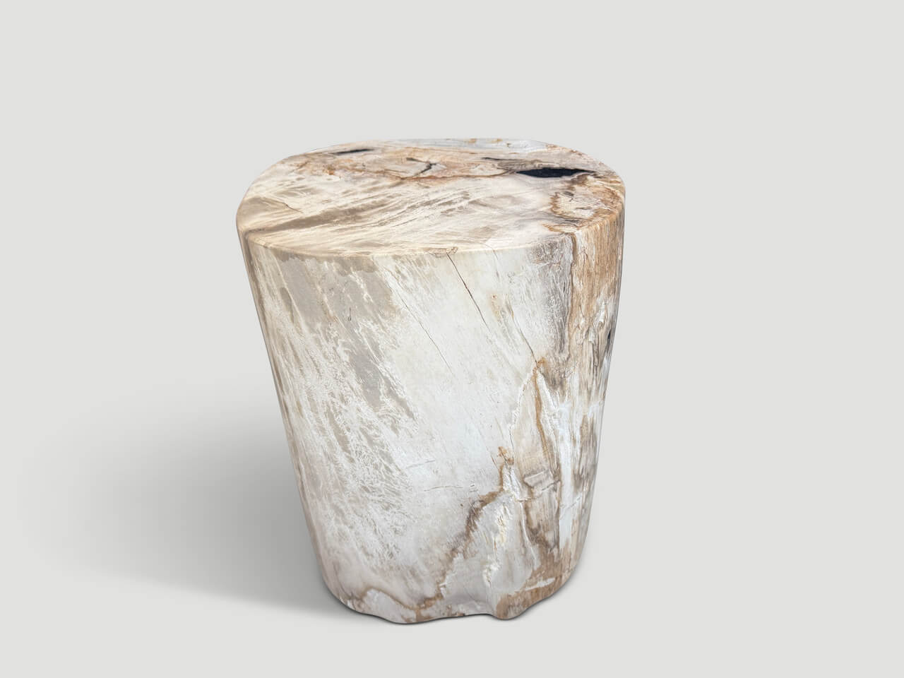 ANCIENT PETRIFIED WOOD SIDE TABLE