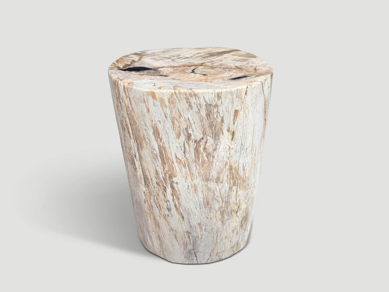 ANCIENT PETRIFIED WOOD SIDE TABLE