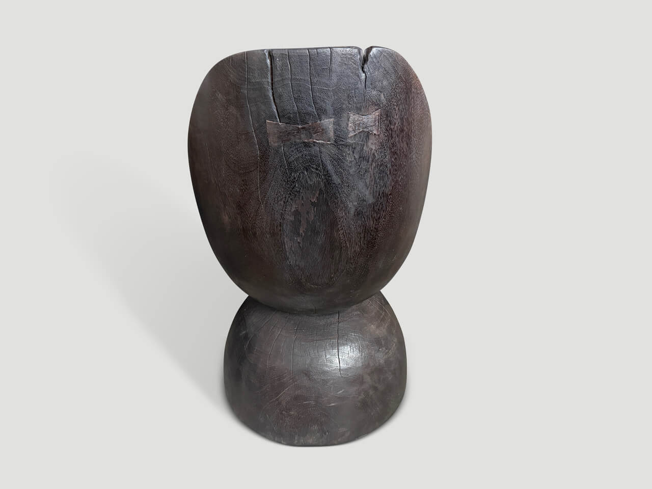 SCULPTURAL HAND CARVED MODERN ORGANIC CHAIR