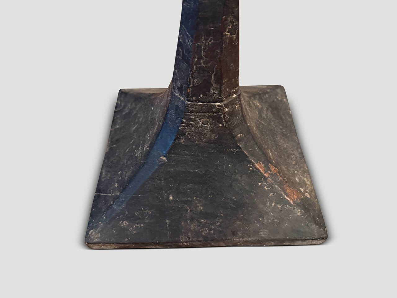 ANCIENT HAND CARVED CANDLE STICK